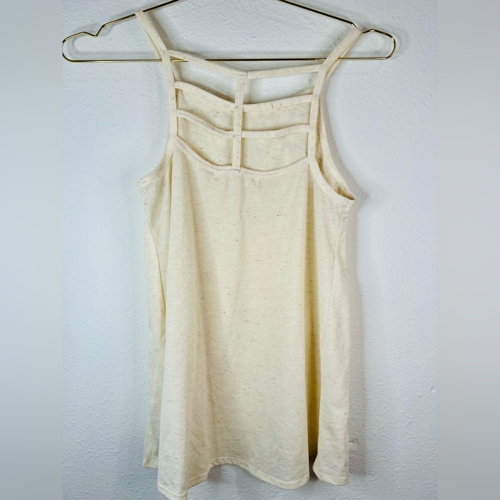 Rewind Women’s Small Ivory Embroidered Tank Top Boho Sleeveless Floral Detail - Picture 8 of 15